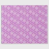 Japanisch Asanoha oder Star Pattern, Orchid Geschenkpapier (Flach)