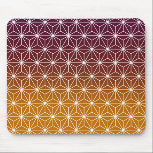 Japanisch Asanoha Traditionelle Printburgundy & Go Mousepad