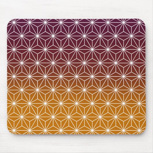 Japanisch Asanoha Traditionelle Printburgundy & Go Mousepad (Vorne)