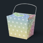 Japanisch Asanoha Traditionelle Printpastel Rainbo Geschenkschachtel<br><div class="desc">Asanoha ist ein traditionelles japanisches Muster,  das auf den sternförmigen Blätter einer harten Pflanze basiert,  die Vitalität und Wachstum repräsentiert. Dieses Muster ist seit langem beliebt auf Kimonos und Artikeln für Kinder und Babys,  da es zu Wachstum und Kraft bringen soll.</div>