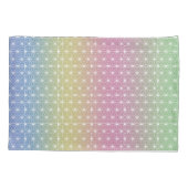 Japanisch Asanoha Traditionelle Printpastel Rainbo Kissenbezug (Rückseite-Links)