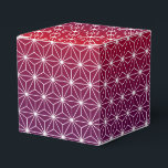 Japanisch Asanoha Traditionelles Druckrot und Lila Geschenkschachtel<br><div class="desc">Asanoha ist ein traditionelles japanisches Muster,  das auf den sternförmigen Blätter einer harten Pflanze basiert,  die Vitalität und Wachstum repräsentiert. Dieses Muster ist seit langem beliebt auf Kimonos und Artikeln für Kinder und Babys,  da es zu Wachstum und Kraft bringen soll.</div>