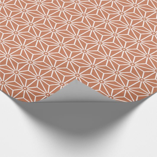 Japanisch Asanoha Yukata Jinbei Pattern ensyucha Geschenkpapier (Ecke)