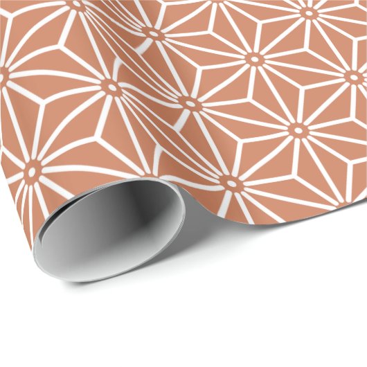 Japanisch Asanoha Yukata Jinbei Pattern ensyucha Geschenkpapier (Rolleneckpunkt)