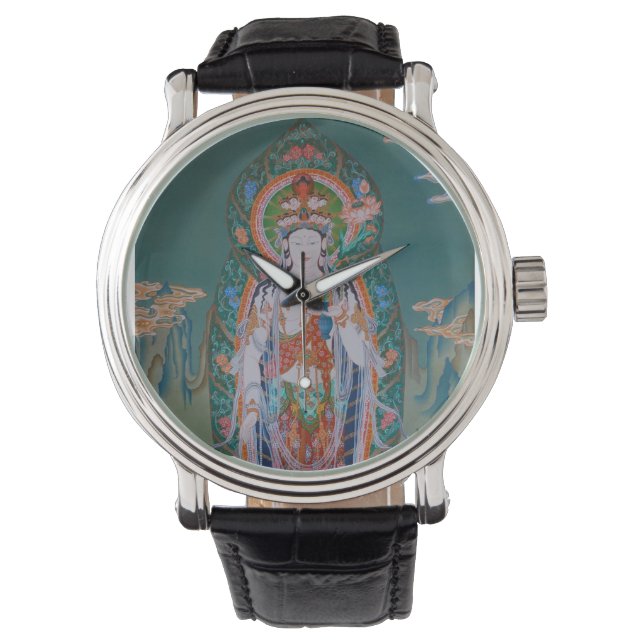 Japanisch Avalokiteshvara Watch Armbanduhr (Vorderseite)