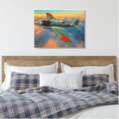 Japanisch B5N "Kate" im Flug Leinwanddruck (Insitu (Schlafzimmer))