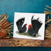 Japanisch Bantams Mottling Fotoplatte (Seite)