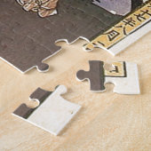Japanisch Beautiful Geisha Samurai Art Puzzle (Seite)