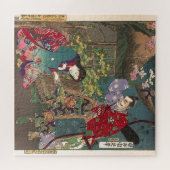 Japanisch Beautiful Geisha Samurai Art Puzzle (Horizontal)