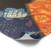 Japanisch Beauty ist farbenfroh Poster (Ecke)