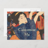 Japanisch Beauty ist farbenfroh Postkarte (Vorne/Hinten)