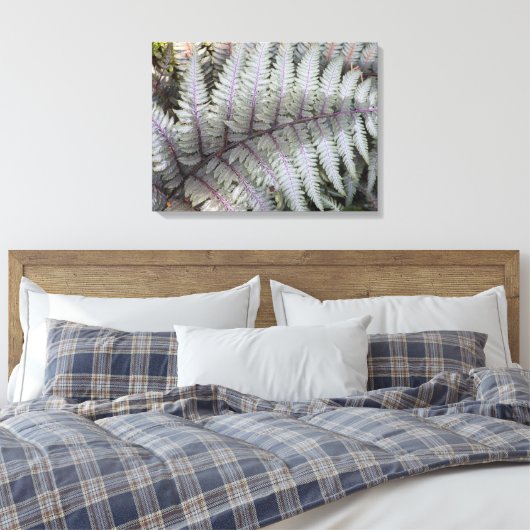 Japanisch bemalt Fern Floral Leinwanddruck (Insitu (Schlafzimmer))