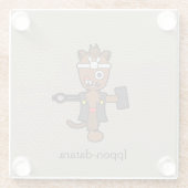 Japanisch Blacksmith Ippon-datara: Cartoon Yokai Glasuntersetzer (Rückseite)