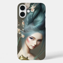 Japanisch blass-haariges Princess Fantasy Art Post iPhone 16 Plus Hülle