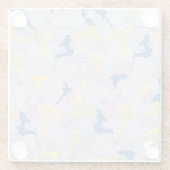 Japanisch Blau Glasuntersetzer (Rückseite)