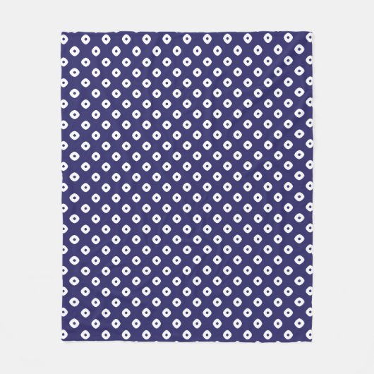 Japanisch Blue Fleece Blanket (Vorderseite)