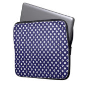 Japanisch Blue Laptop Sleeve (Vorderseite Links)