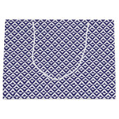 Japanisch Blue Large Gift Bag Große Geschenktüte (Vorderseite)