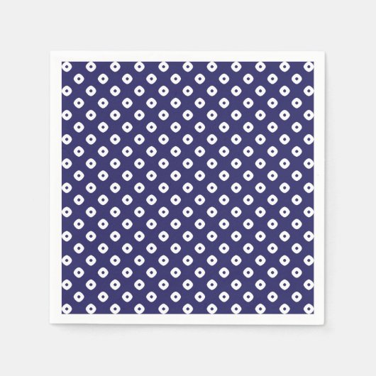 Japanisch Blue Napkins Serviette (Vorderseite)
