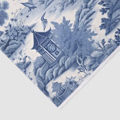 Japanisch Blue Willow Decoupage Seidenpapier (Ausschnitt)
