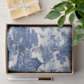 Japanisch Blue Willow Decoupage Seidenpapier (Geschenk)