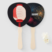 Japanisch Bon Odori Festival Fans | Anpassbar Fächer (Vorne und Hinten)