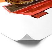 Japanisch Bonsai Tree Sun Poster (Ecke)