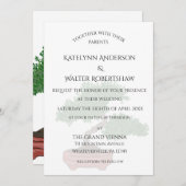 Japanisch Bonsai Tree Wedding Einladung (Vorne/Hinten)