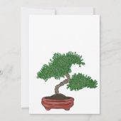 Japanisch Bonsai Tree Wedding Einladung (Rückseite)