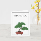 Japanisch Bonsai Tree Wedding Karte (Gelbe Blume)