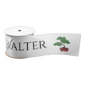 Japanisch Bonsai Tree Wedding Personalisiert Satinband (Spule)