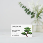Japanisch Bonzai Wellness-Center Theme Visitenkarte (Stehend Vorderseite)