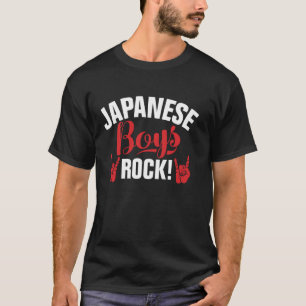 Japanisch Boys Rock Japanisch Langschläfer T Shirt