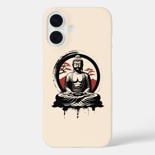 Japanisch Buddha Zen Case-Mate iPhone Hülle (Rückseite)
