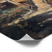 Japanisch Buddhist Temple Art Print Poster (Ecke)