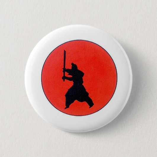 Japanisch Bushido 6 cm Abzeichen Button (Vorderseite)
