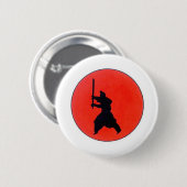 Japanisch Bushido 6 cm Abzeichen Button (Vorne & Hinten)