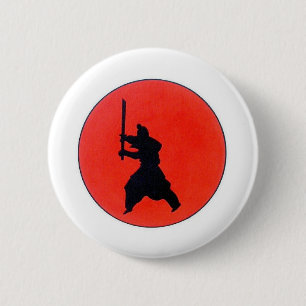 Japanisch Bushido 6 cm Abzeichen Button