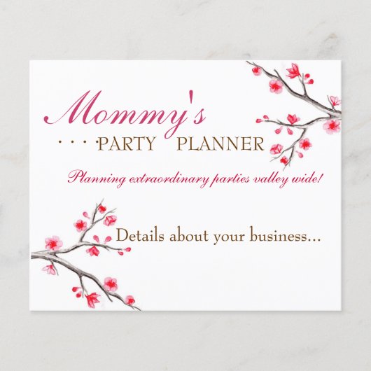 Japanisch Cherry Blossom Flyer (Vorne)