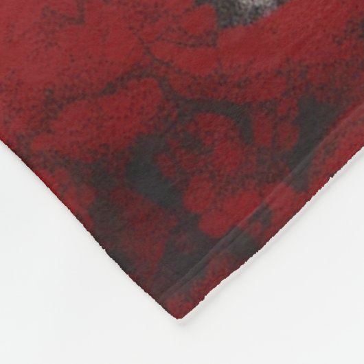 Japanisch Cherry Blossom Forest Fleece Blanket (Ecke)