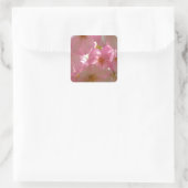 Japanisch Cherry Blossom Quadratischer Aufkleber (Tasche)