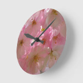 Japanisch Cherry Blossom Runde Wanduhr (Winkel)