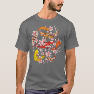 Japanisch Cherry Blossom Taisho Sanke Koi Sakura K T-Shirt