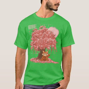 Japanisch Cherry Blossom Tree Sakura Niedlich Kawa T-Shirt