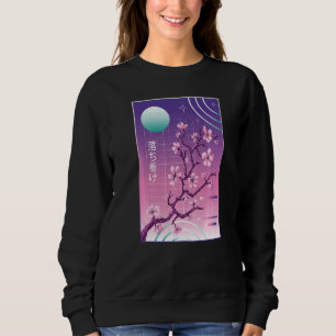 Japanisch Cherry Blossom Vaporwave Sakura Ästhetik Sweatshirt