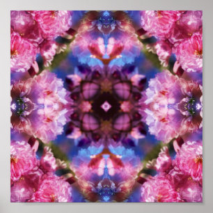 Japanisch Cherry Kaleido Print Poster