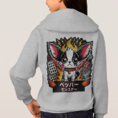 Japanisch Chihuahua Monster Hoodie (Rückseite)