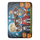 Japanisch Chin Dogs Pumpkin Halloween Funny Badematte (Vorderseite Vertikal)