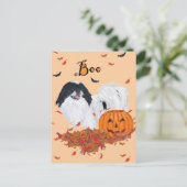 Japanisch-Chin Halloween Postkarte (Stehend Vorderseite)