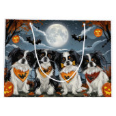 Japanisch Chin Halloween Spooky Große Geschenktüte (Rückseite)